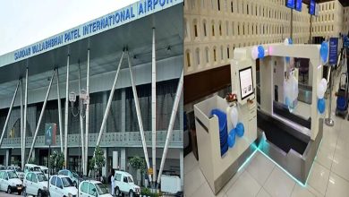 Ahmedabad Airport Self-Baggage Drop facility