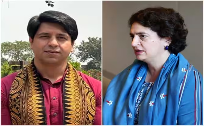 Shehzad Poonawalla and Priyanka Gandhi