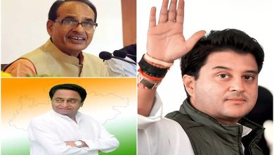 Shivraj Chouhan, Kamal Nath and Jyotiraditya