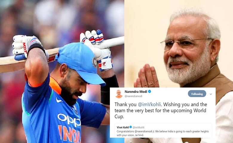 Virat Kohli and PM Modi