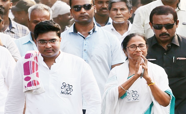 Abhishek and Mamata Banerjee