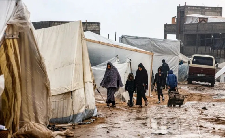 Gaza rain