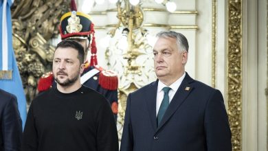 Volodymyr Zelensky and Viktor Orbán