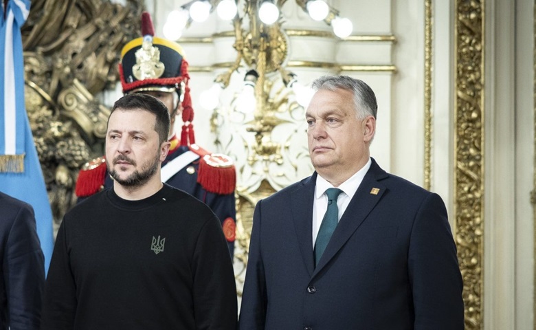 Volodymyr Zelensky and Viktor Orbán