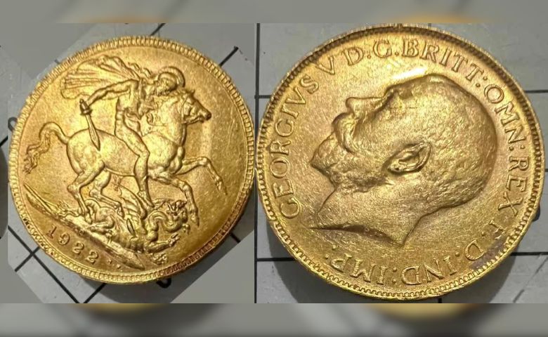 british era gold coin