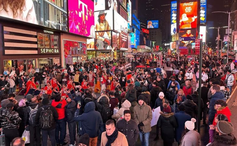 garba on times squre