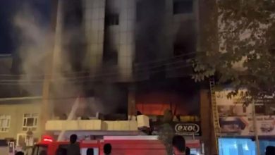 iraq university fire