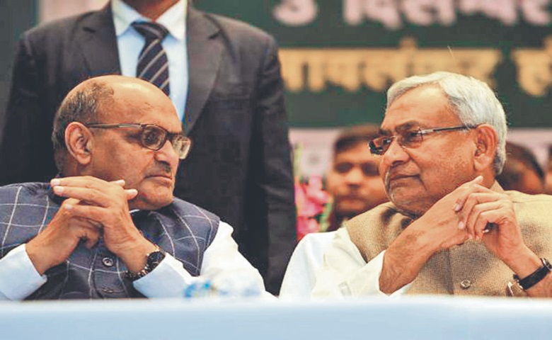 CM Nitish and KC Tyagi