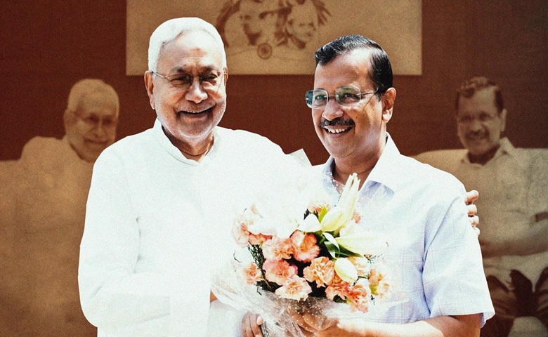 Nitish Kumar and CM Arvind Kejriwal