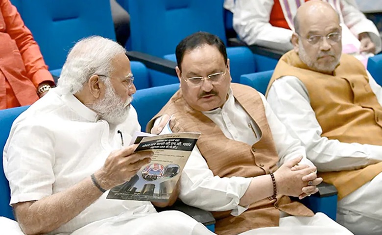 PM Modi, Nadda and Amit Shah