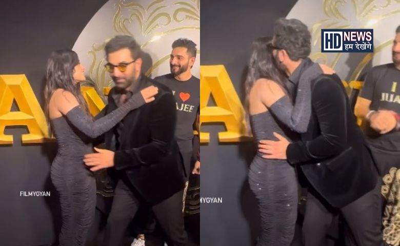 Ranbir Kapoor kiss rashmika Mandanna-HDNEWS