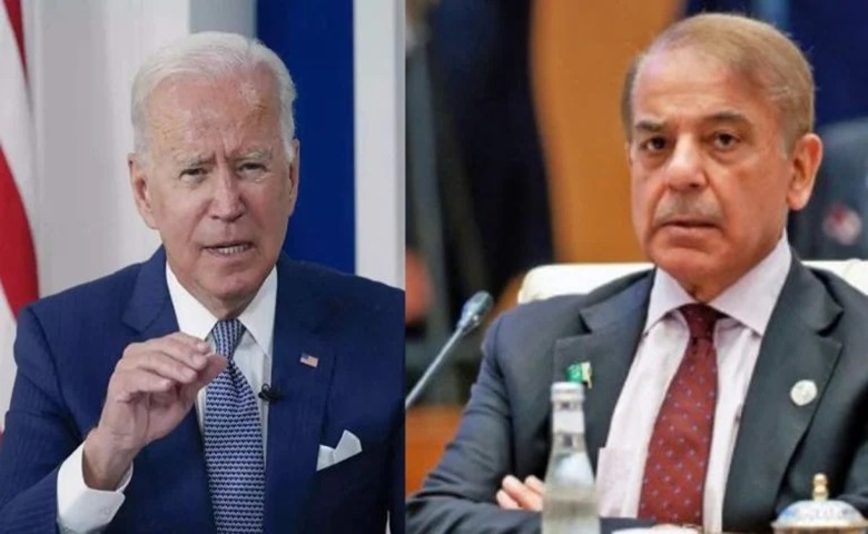 Pakistan pm Shahbaz Sharif and us pm Biden