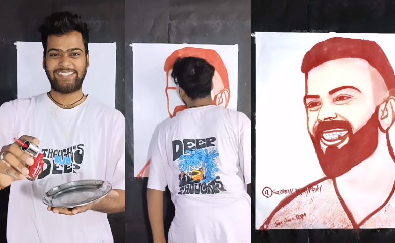 Virat Kohli Painting-HDNEWS