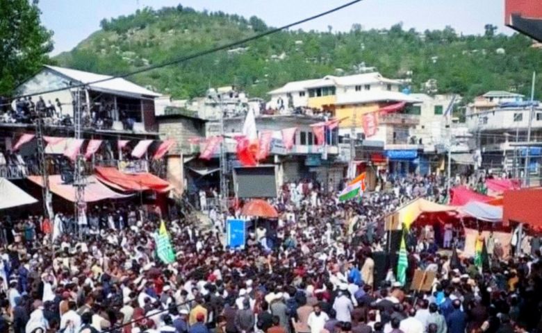 Indian Flag hoisted in PoK