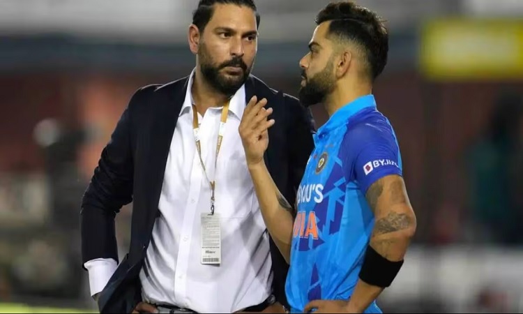 Yuvraj Singh with Virat Kohli HD