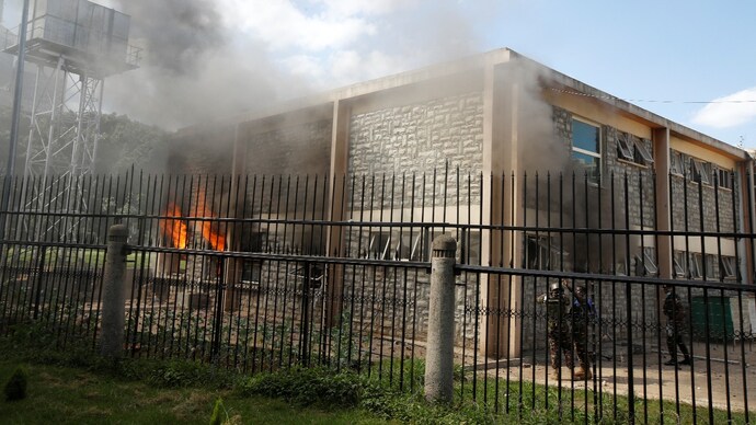 Kenya Parliament Fire