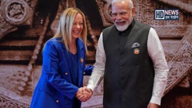 giorgia meloni & PM MODI